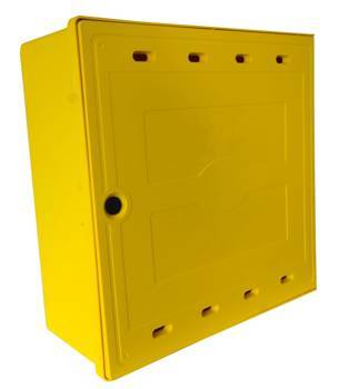 خزان غاز بلاستيكي مستقل بأبعاد 600x600x250 مم، SX600، أصفر