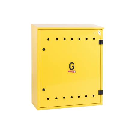 خزانة غاز مستقلة بأبعاد 700x850x250 - لونها أصفر