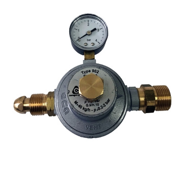 1st stage regulator 902 POLx3/4" 40kg/h 0,2-2 bar with pressure gauge