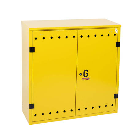 Free-standing gas cabinet, 1000x1000x400 - yellow