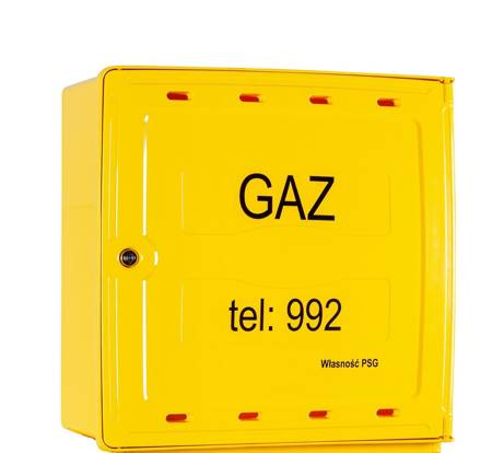 Free-standing gas cabinet 600x600x250 SX600 - yellow