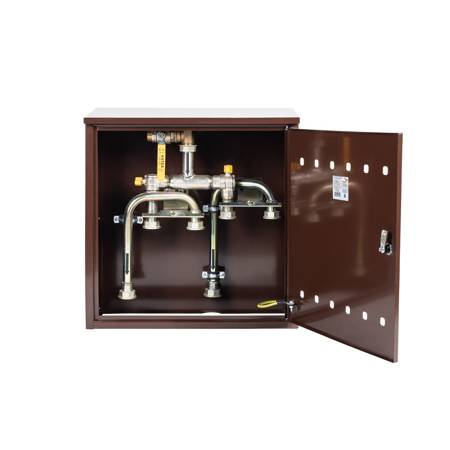 Gas pressure reducing and measuring point (MRS) in metal cabinet 600x600x250