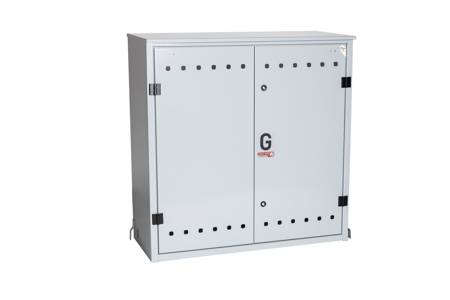 Wall-mounted gas cabinet 1000x1000x400 - grey
