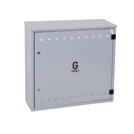 Wall-mounted gas cabinet 900x850x300 - grey