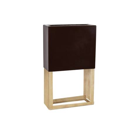 Socle lamine pour station de comptage et de reduction de gaz (MRS) 670X250MM, H=1000mm, marron