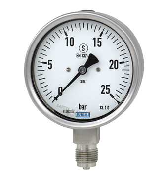 Pressure gauge M100, 0-6 bar