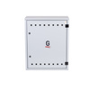 Station de comptage et de regulation de gaz (MRS) pour 2 compteurs de gaz verticaux, armoire en metal, gris 700x850x250