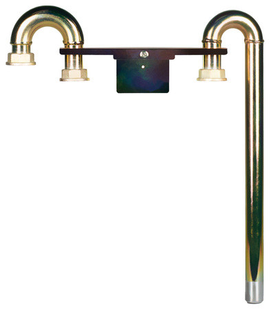 Support-barre de compteur de gaz G4/G6, avec tuyau soude