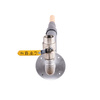 Tuyau d'entree de gaz flexible PE 40 x Vanne a bille 2"