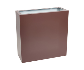 Sheet metal pedestal for gas cebinets with a base of 600x250mm, H=600 - brown