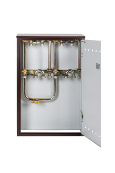 Station de comptage et de reduction de gaz (MRS) pour 3-4 compteurs de gaz