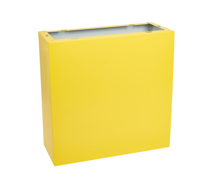 Socle en tôle pour armoires à gaz avec une base de 600x250mm, H=600 - jaune