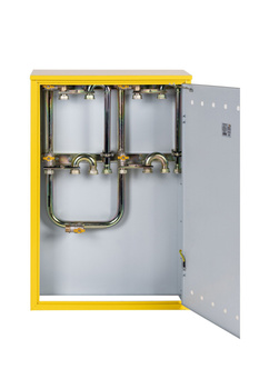 Station de comptage et de reduction de gaz (MRS) pour 3-4 compteurs de gaz