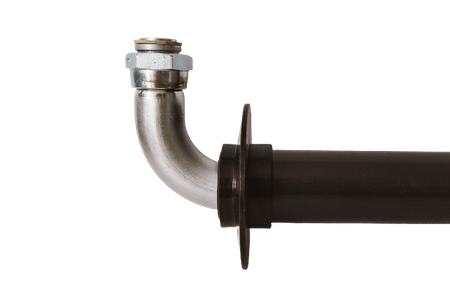 Tuyau d'entrée de gaz DN25 x demi-raccord avec écrou libre 1''