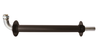 عمود الاتصال المنحني PE للغاز البترولي المسال، PE25 x نصف اتحاد مع صامولة فارغة 3/4 بوصة، L=2100 مم