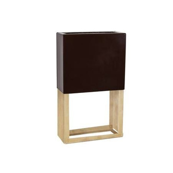 Laminate pedestal for Gas pressure reducing and measuring point (MRS) 600x250mm, H=1000mm -brown