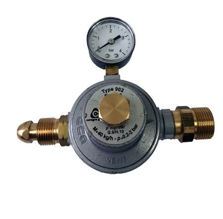 1st stage regulator 902 POLx3/4" 40kg/h 0,2-2 bar with pressure gauge