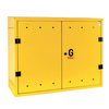 Station de comptage et de regulation de gaz (MRS) pour 2 compteurs de gaz horizontaux, armoire en metal, gris 1050x700x250