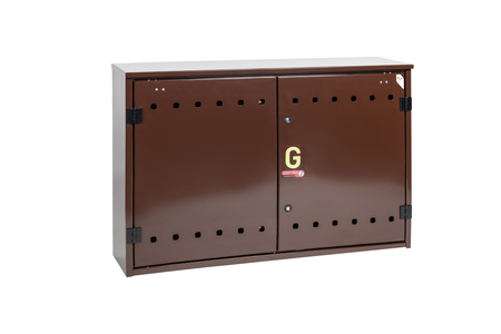 Armoire a gaz autoportante 1050 x 700 x 250 - marron