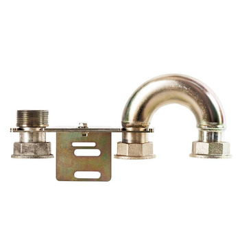 Support pour compteur de gaz G4/G6, filetage male 1 1/4" x demi-raccord avec écrou libre 1 1/4''