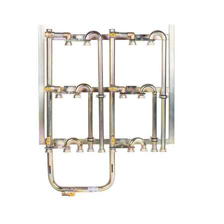 Gas meter bar for 5-6 gas meters