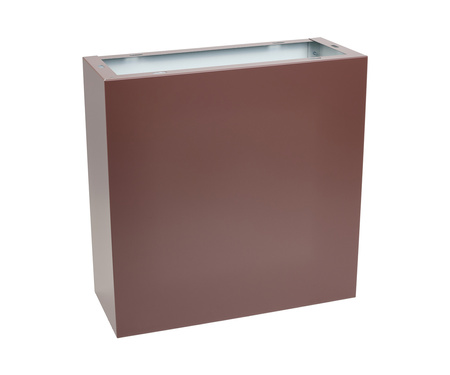 Sheet metal pedestal for gas cebinets with a base of 600x250mm, H=600 - brown