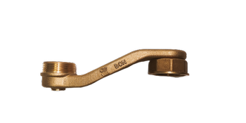 Brass connector for G4 / G6 gas meters 5/4  distance"150mm