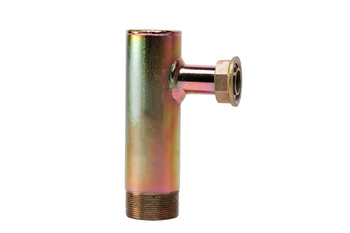 Raccord en Té pour compteur de gaz, acier, filetage 1 1/2'' x thread 1 1/4''
