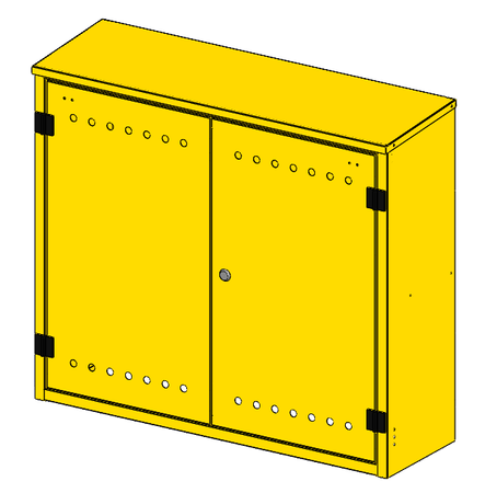 Armoire à gaz murale 900x850x300, anthracite