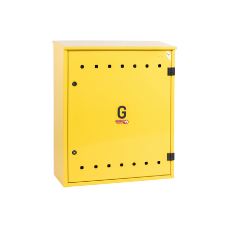 Armoire a gaz autoportante 700 x 850 x 250 - jaune