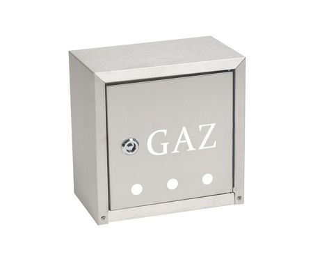 Wall-mounted gas cabinet 250x250x150 stainless steel