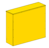 Free-standing gas cabinet, 1000x1000x400 - yellow