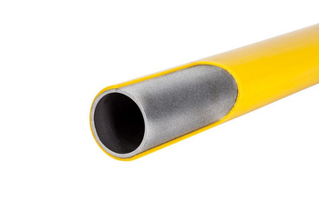 منظم الغاز الأساسي معزول مسبقًا، PE40 x نصف اتحاد مع صامولة فارغة 1 بوصة، L=500xH=1500