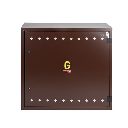 Wall-mounted gas cabinet 900x850x300 - brown