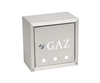 Wall-mounted gas cabinet 250x250x150 stainless steel