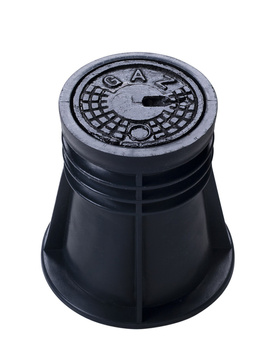 Boîte d'encastrement en HDPE, ronde pour Gaz