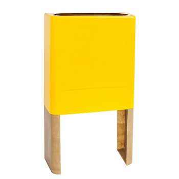 Laminate pedestal for gas cabinet - yellow