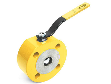 Ball valve, flange DN25, with threaded holes, with lever