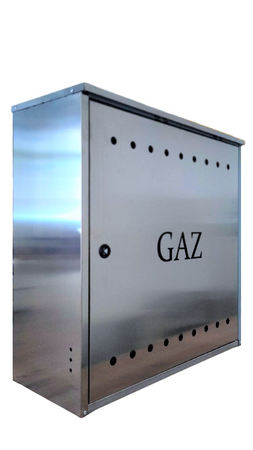 Free-standing gas cabinet 600x600x250 stainless steel