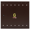 Armoire a gaz encastrable 600x600 en metal - marron