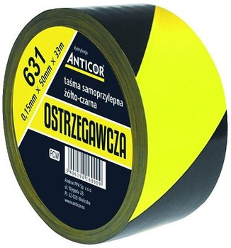 Protection tape - 930-35, yellow-black, 50 mm