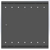 Armoire a gaz encastrable 600x600 en metal - gris