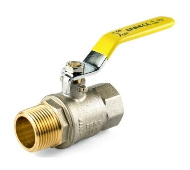 Ball valve 1 1/4" male thread x 1 1/4" female thread