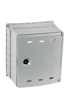 خزانة غاز معلقة على الحائط 300x340x200، بلاستيك، رمادي