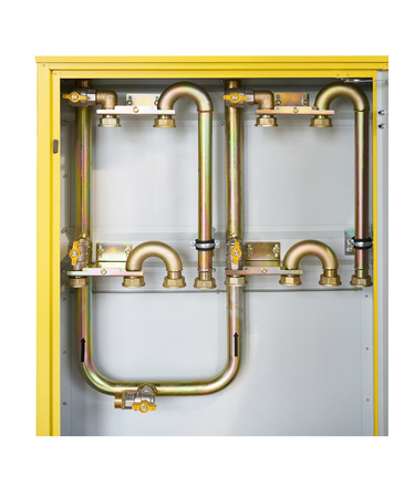 Station de comptage et de reduction de gaz (MRS) pour 3-4 compteurs de gaz