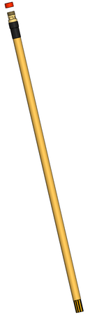 عامود الاتصال PE50 x خيط ذكر 1 1/2"، الطول 2000 مم، مستقيم