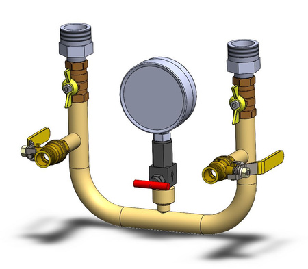 G4/6 Meter pressure testing equipment