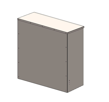 Free-standing gas cabinet 600x600x250 stainless steel