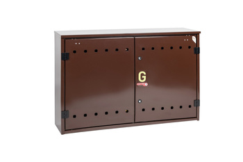 Armoire a gaz autoportante 1050 x 700 x 250 - marron