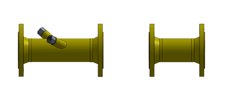 Le kit d'installation du compteur de gaz a turbines DN50
